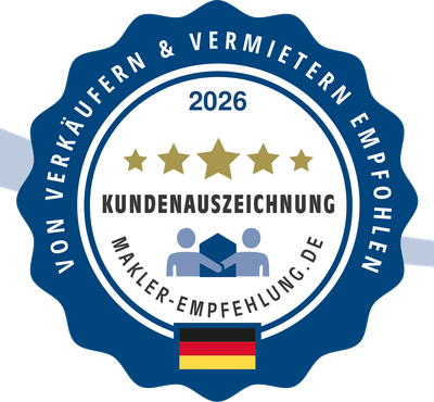 Kundenauszeichnung 2026 von Makler-Empfehlung.de